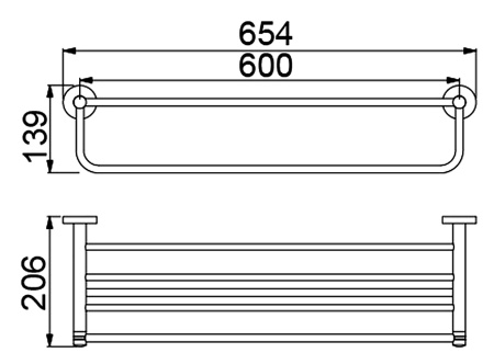 Полка для полотенец Timo Saona 13058/00